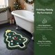 thumbnail image 4 of REGALWOVEN Alfombra de Baño Estética Ultra Suave Absorbente Shaggy, Alfombrilla de Baño Única Antideslizante Impresa de Microfibra de Felpa Verde 24" x 16", 4 of 6