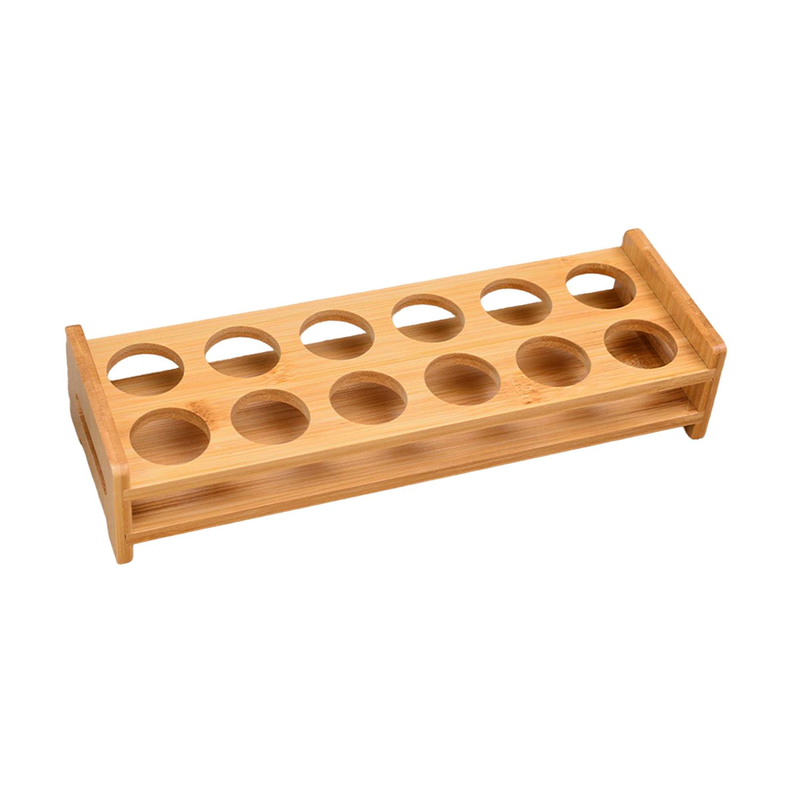 Magideal - Glass Holder Serving Tray Glasses Rack Serving Holder Cup Rack For Home Cabinet Restaurant Kitchen Nightclub , 12 Agujeros Pequeños