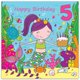 thumbnail image 2 of Tarjeta de Cumpleaños Twizler Sirena 5 Años para Niñas, 2 of 7