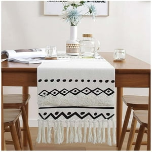 Top Lucky - Camino De Mesa Algodón De Lino 180X35Cm-07