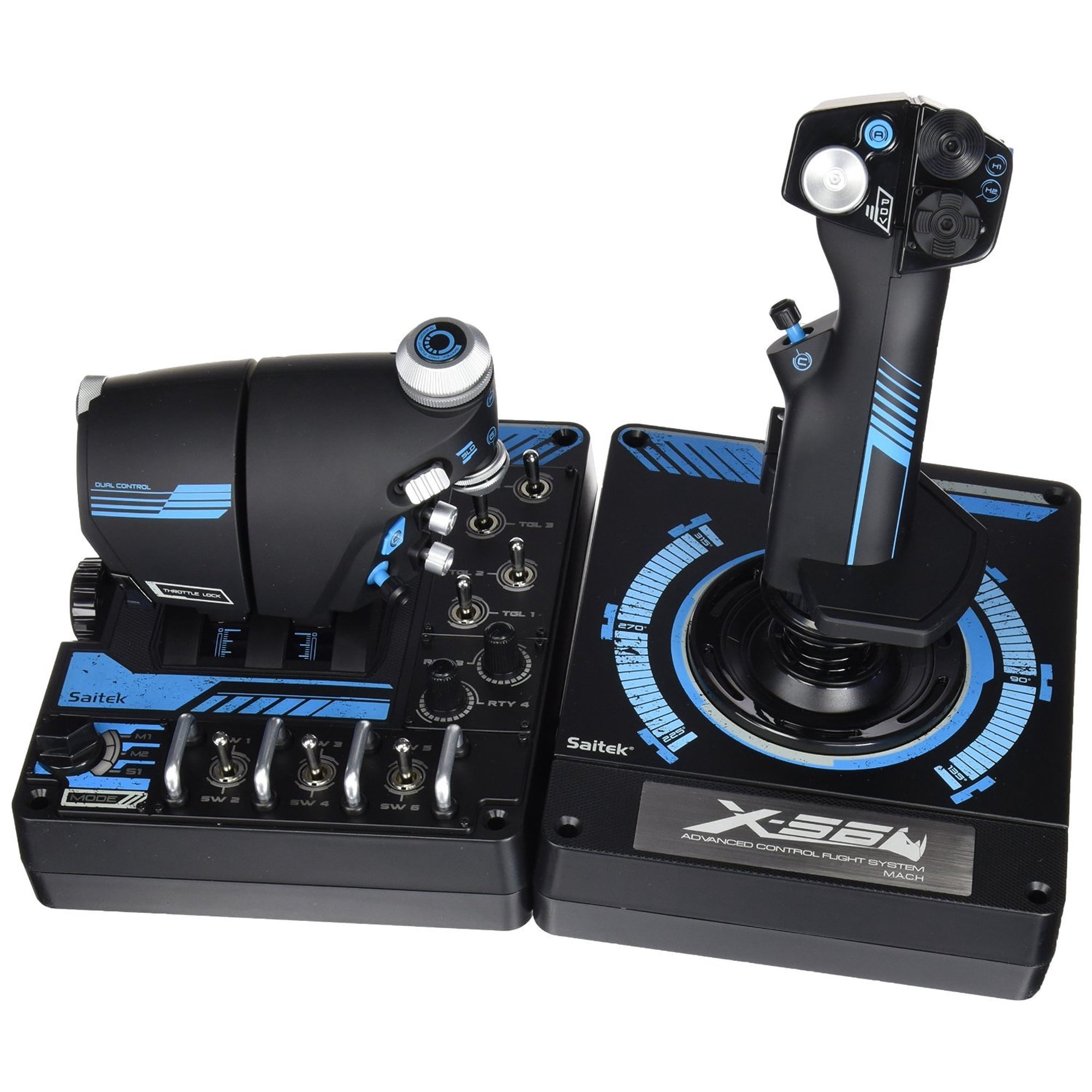 Palanca De Mando Logitech G Pro Flight X56 Rhino Hotas