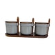 thumbnail image 5 of Juego De 3 Tarros De Cerámica Para Especias, Tarros De Porcelana Para Condimentos, Para Mostrador, Sal, Pimienta, Gris, 5 of 5