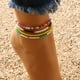 thumbnail image 2 of 4-Piece Colorful Rice Beaded Ankle Bracelet Set - Perfect for Summer Beach Decor & Boho Jewelry!, 2 of 4
