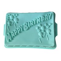 Genérico - Molde De Silicona Moldes Silicona Molde Happy Birthday