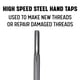 thumbnail image 2 of Tap Drill America DWT54789 5/8-18 UNF Acero de alta velocidad, 2 of 9