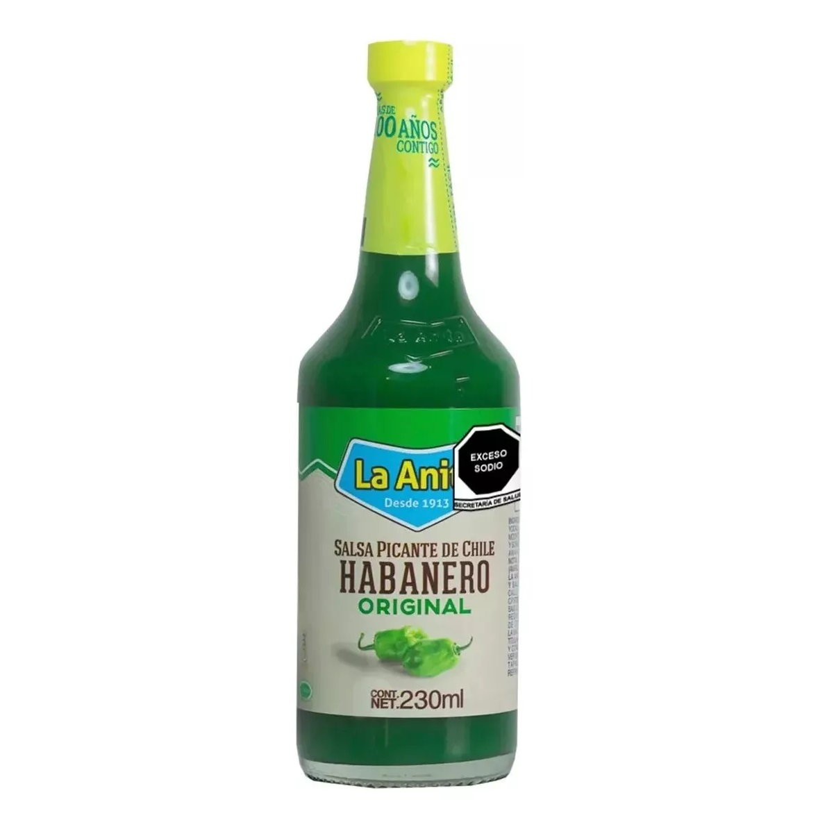 Aji Salsa Habanero Verde La Anita 230Ml Mejor Chile Picante