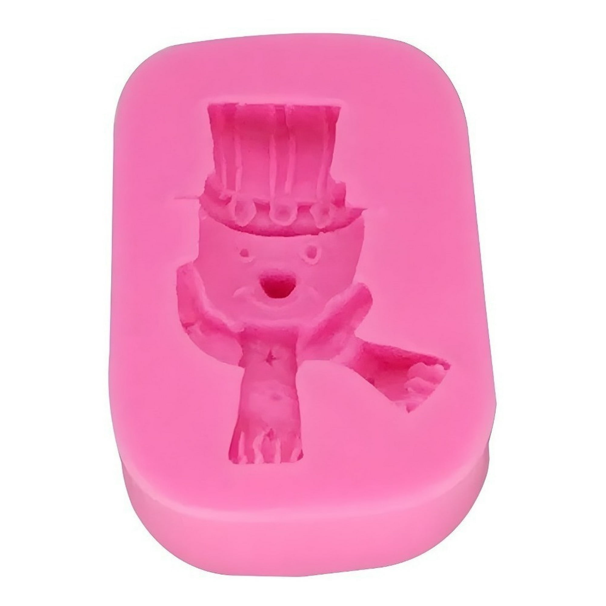 Genérico - Molde De Silicona Molde Muñeco Nieve Molde Fondant Muñeco