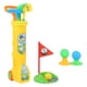 thumbnail image 3 of Juego De Palos De Golf Para Niños, Juguetes De Golf Portátiles Para Interiores, Edades 3, 4, 5, 6 Años, Juguete De Fiesta Para Niños, Amarillo, 3 of 5