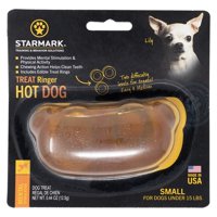 Juguete Para Perros Starmark Treat Ringer Hot Dog Para Perros Pequeños