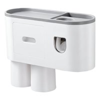 Genérico - Soporte Cepillos Dientes Dispensador Pasta Organizador Jhn