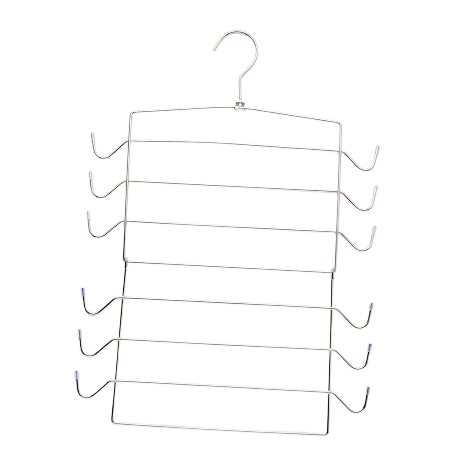 Magideal - Organizador De Sujetadores, Colgador De Gancho Para Camiseta Sin Mangas, Portátil, Plegable, Elegante, Para Dormitorio De Viaje Plata