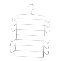 Magideal - Organizador De Sujetadores, Colgador De Gancho Para Camiseta Sin Mangas, Portátil, Plegable, Elegante, Para Dormitorio De Viaje Plata