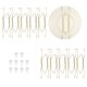 thumbnail image 1 of 10 colgadores de platos, colgadores invisibles universales de acero inoxidable de 6 pulgadas para la pared, soporte en forma de W con clavo sin rastro para decoraciones, dorado, 1 of 7