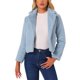 thumbnail image 1 of INSPIRE CHIC Chaqueta de Piel Recortada para Mujer Solapa Cárdigan Peludo Bolero 2026 Invierno Abrigo Corto de Piel Sintética Conjuntos M Azul Claro, 1 of 6