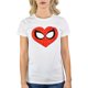 thumbnail image 2 of Camiseta Marvel Spider-Man talla L (blanco) con logo de corazón, 2 of 4