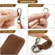 thumbnail image 3 of JackChris Genuine Leather Car Keychain, Universal Key Fob Keychain, 3 of 3