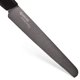 thumbnail image 2 of Cuchillo de cerámica avanzada Kyocera Serie Revolución de 7 pulgadas, borde serrado, mango negro, hoja negra, 2 of 4