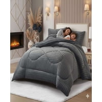 Mylhogar - Plumón King Sherpa Chiporro Invierno Extra Suave Premium