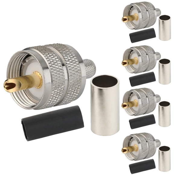 Adaptador de conector RFIOTASY UHF PL-259 Macho RG58/U LMR195