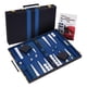 thumbnail image 1 of Set de backgammon Get The Games Out Top, tamaño de viaje, azul, 1 of 8