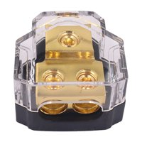 Bothyi - Bloque De Distribución De Energía De 2 Vías Para Audio De Automóvil Para Vehículos Rv Atv Cobre Resistente