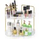thumbnail image 1 of Organizador de baño de esquina EUHOME de 2 niveles con portaescobillas transparente, 1 of 7