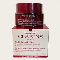 Clarins Crema De Noche Súper Reparadora Unisex Clsurecr3B De 1,7 Oz