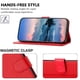 thumbnail image 3 of Funda Cartera para Samsung Galaxy A26 5G Tarjetero Soporte Magnético y Correa Rojo, 3 of 5