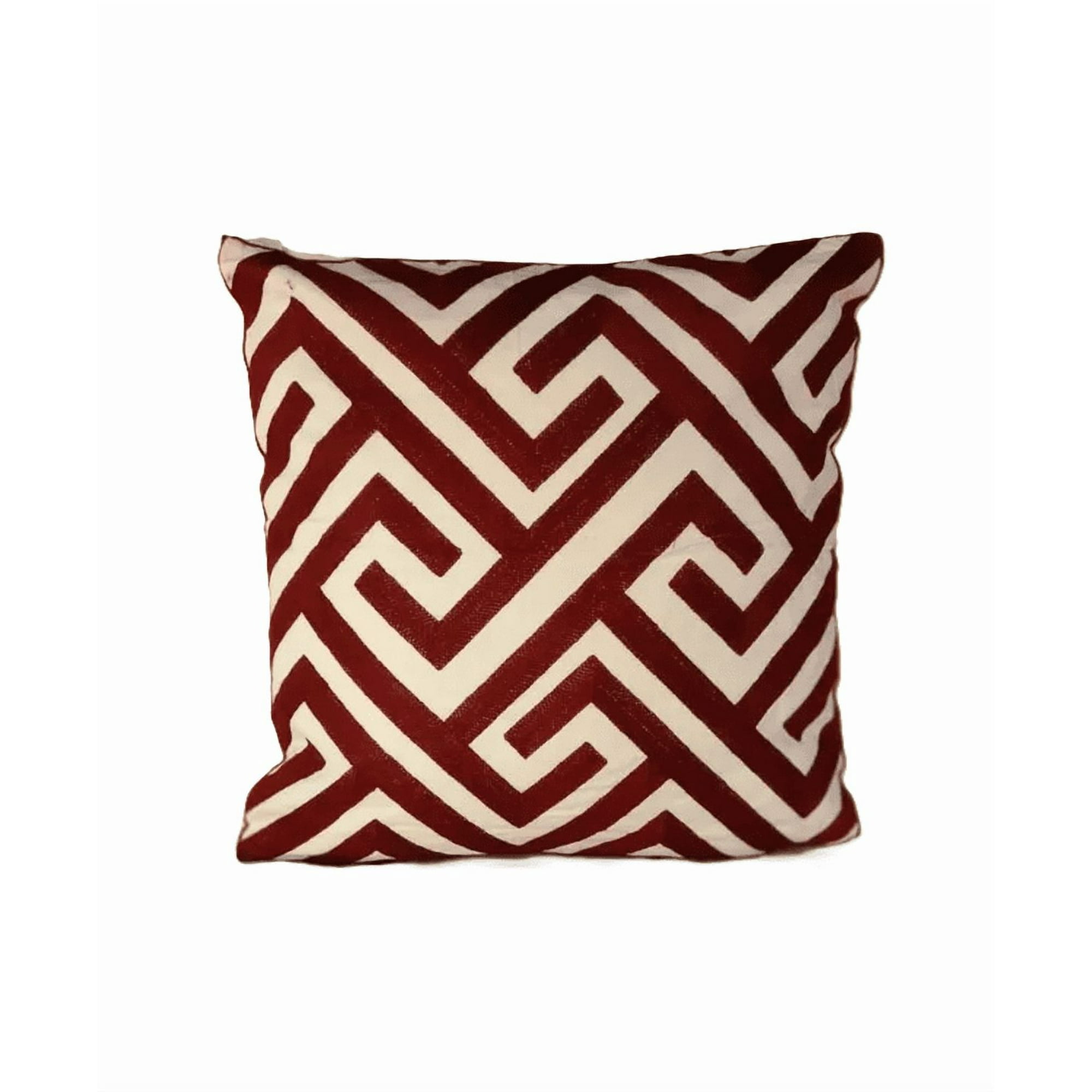 Genérico - Pack De 4 Fundas Para Cojín 45x45 Cm Burdeo