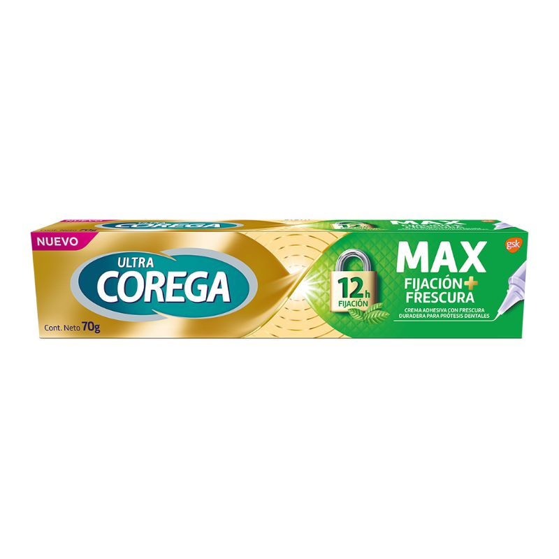 Crema Adhesiva Para Prótesis Dentales Máxima Fijación & Frescura 70 g Corega