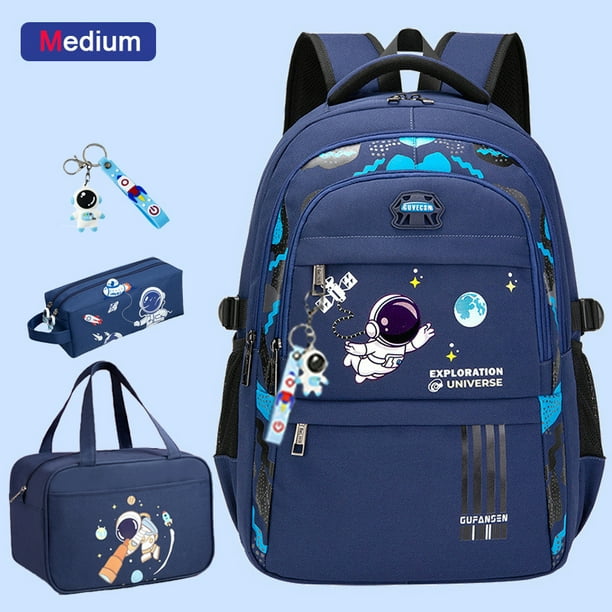 Elementary Student Backpack Children New School Bags for Boys Kids Schoolbags Waterproof Book Bag With Lunch Bag Pencil case