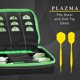 thumbnail image 5 of Funda para dardos Casemaster Plazma negra con ribete verde de fibra de nailon, 5 of 9