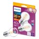 thumbnail image 1 of Bombilla LED PHILIPS transparente regulable G16,5 3,8 W = 40 W 350 lm, 1 of 1