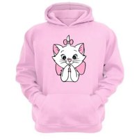 Genérico - Polerón Canguro Gatos Aristócratas Rosa Talla S Unisex