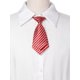 thumbnail image 4 of INSPIRE CHIC Corbata de uniforme linda preanudada con rayas cortas para mujeres escolares casuales de una talla rojo blanco, 4 of 6
