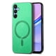thumbnail image 1 of Magnetic Slim Case for Samsung Galaxy A15 with Camera Guard & Anti-Scratch Back Green, 1 of 6