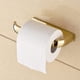 thumbnail image 4 of Portarrollos de papel higiénico semiabierto, de latón, para montaje en pared, práctico portarollos individual, dorado, 4 of 5