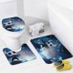 thumbnail image 4 of Hollow Knight-theme 4-Piece Shower Curtain Set with Rugs, Waterproof Bathroom Decor Set Includes Bath Mat, U-Shaped Rug, Toilet Lid Cover and Curtain with Hooks, 4 of 6