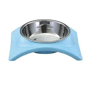 Defensor - Plato Con Pocillo Acero Inoxidable Mascotas, Perros, Gatos