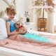 thumbnail image 2 of Manta pesada Yescool Cooling de 2,27 kg, color rosa para personas de 18 a 27 kg, 2 of 7