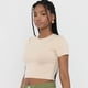 thumbnail image 3 of Polera Mujer Manga Corta Crop Cotton Spx Beige Corona, 3 of 5