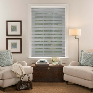 Chantilly - Cortina Duo Blackout 150 X 220 Cm Color Gris Plata
