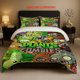thumbnail image 1 of Classic Tower Defense Game Plants Vs. Zombies Pattern Bedding Set Soft and Comfortable Suitable for All Seasons, 1 of 1