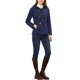 thumbnail image 2 of INSPIRE CHIC Abrigo Duffle con Cierre de Cremallera para Mujer, Anorak con Capucha Recortada, Talla XL, Azul Marino, 2 of 6