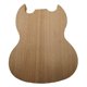 thumbnail image 3 of Okoume Mahogany Guitar Body Semi-Hollow Body DIY Kit de artesanía para guitarra SG, 3 of 5