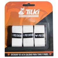 Tilki - Overgrip Pro Perforated Blanco X3 Tenis Padel