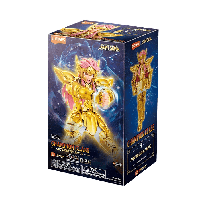 Caballeros Del Zodiaco - Figura Armable Saint Seiya Champion Class Aquarius Camus