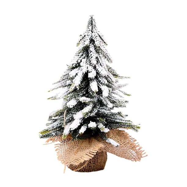 de Navidad Artificial, centro de mesa de pino, vacaciones rústicas, nevado en miniatura para oficina, chimenea, fiesta, Navidad, año Nuevo 25cm