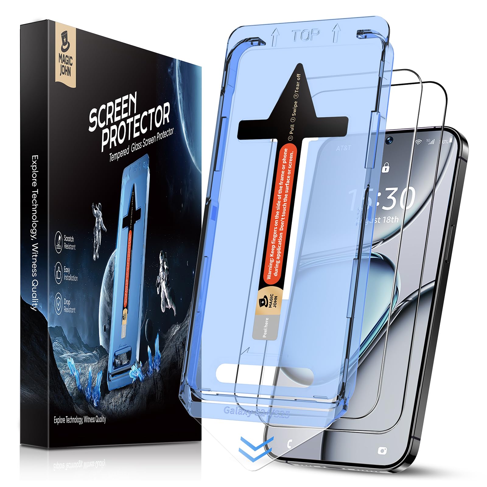 Protector De Pantalla Magic John Cristal Templado Samsung S25 6.2""