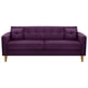 thumbnail image 1 of Sofa New Retro 3CG Felpa 04 Morado, 1 of 6
